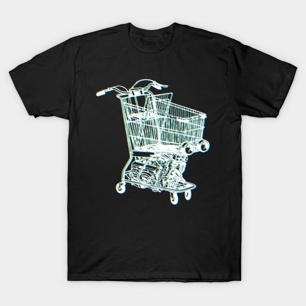 Shopping Cart T-Shirt by StudioPM71